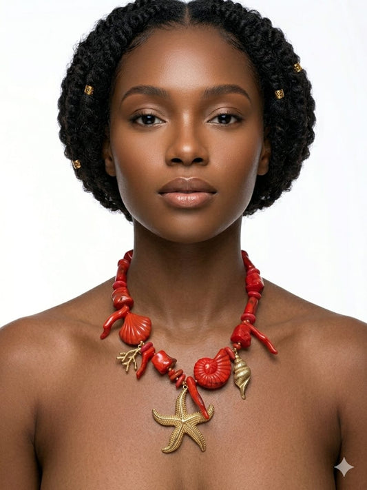 Coral Coast Statement Necklace
